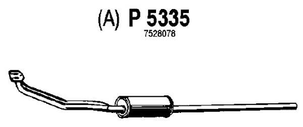 FENNO Предглушитель выхлопных газов P5335