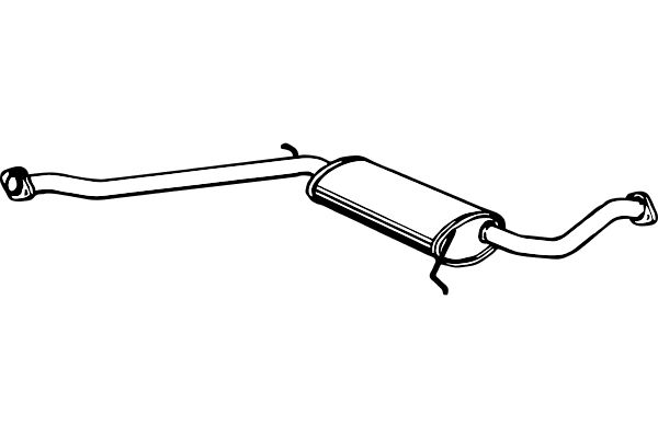 FENNO Средний глушитель выхлопных газов P5376