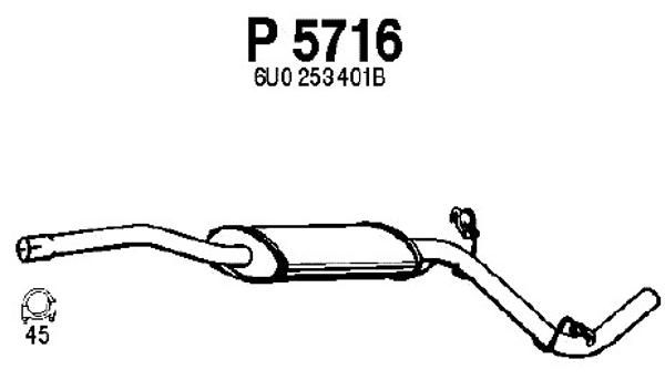 FENNO vidurinis duslintuvas P5716