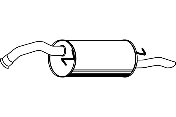FENNO Глушитель выхлопных газов конечный P6862