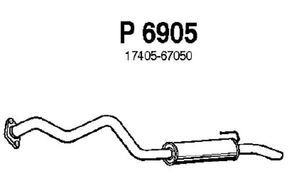 FENNO Глушитель выхлопных газов конечный P6905