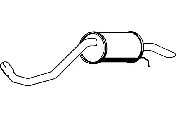FENNO Глушитель выхлопных газов конечный P7102
