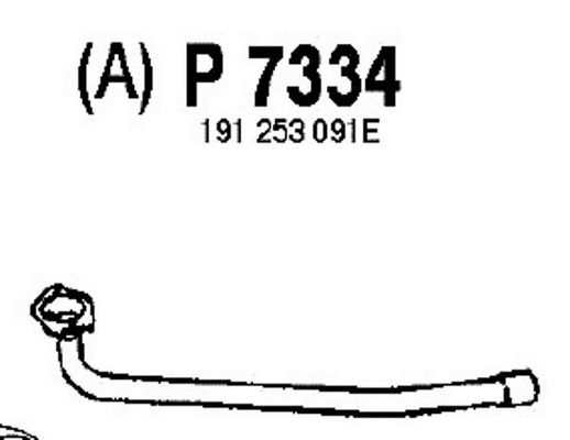 FENNO Труба выхлопного газа P7334