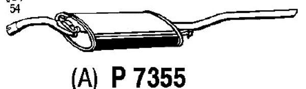 FENNO Глушитель выхлопных газов конечный P7355