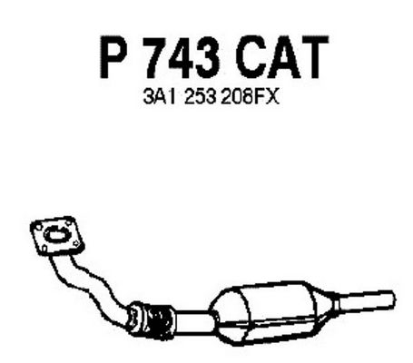 FENNO katalizatoriaus keitiklis P743CAT