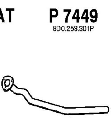 FENNO Труба выхлопного газа P7449