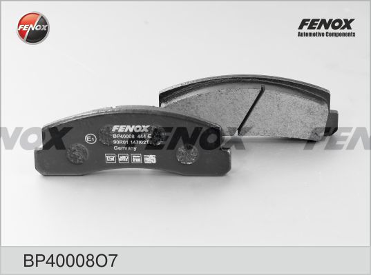 FENOX stabdžių trinkelių rinkinys, diskinis stabdys BP40008O7