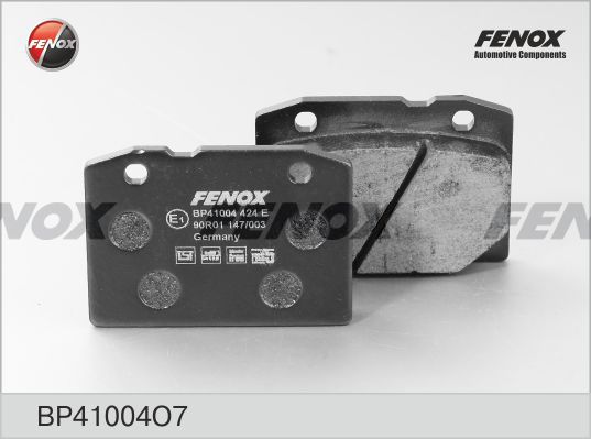 FENOX stabdžių trinkelių rinkinys, diskinis stabdys BP41004O7