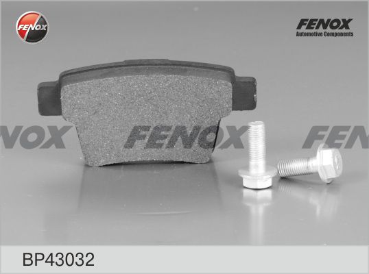 FENOX Комплект тормозных колодок, дисковый тормоз BP43032