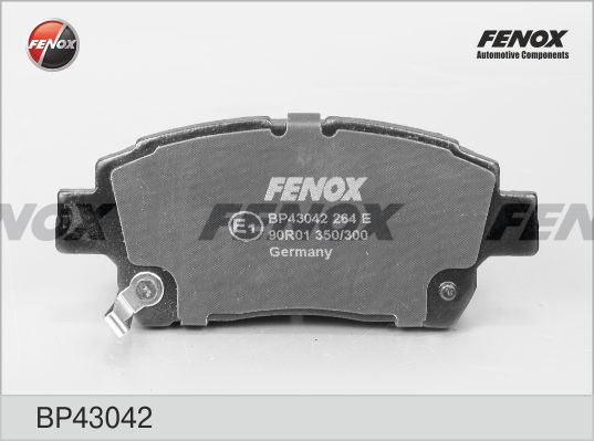 FENOX Комплект тормозных колодок, дисковый тормоз BP43042