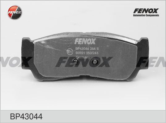 FENOX stabdžių trinkelių rinkinys, diskinis stabdys BP43044