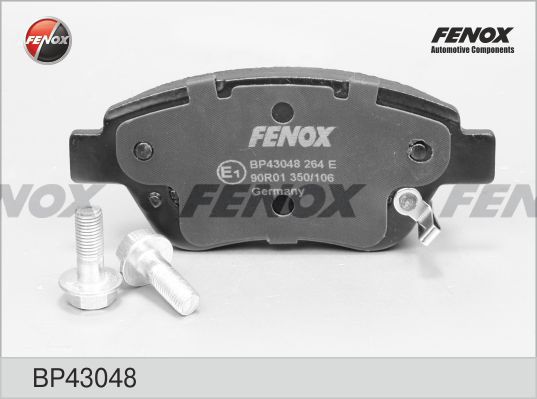 FENOX Комплект тормозных колодок, дисковый тормоз BP43048