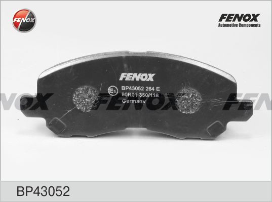 FENOX Комплект тормозных колодок, дисковый тормоз BP43052