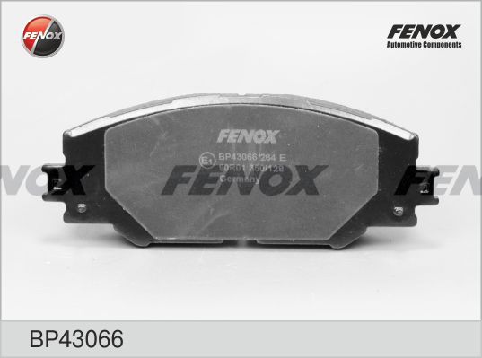 FENOX Комплект тормозных колодок, дисковый тормоз BP43066