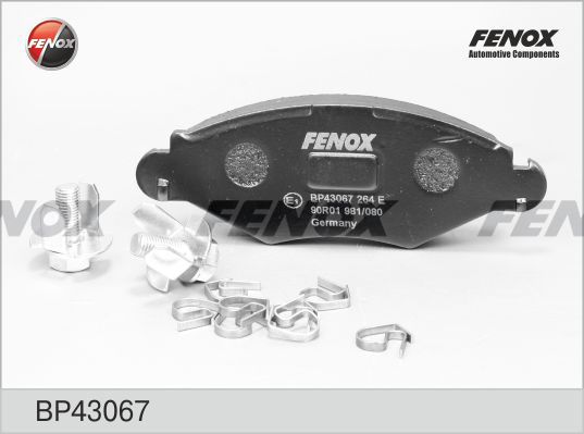 FENOX stabdžių trinkelių rinkinys, diskinis stabdys BP43067