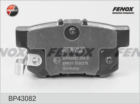 FENOX stabdžių trinkelių rinkinys, diskinis stabdys BP43082