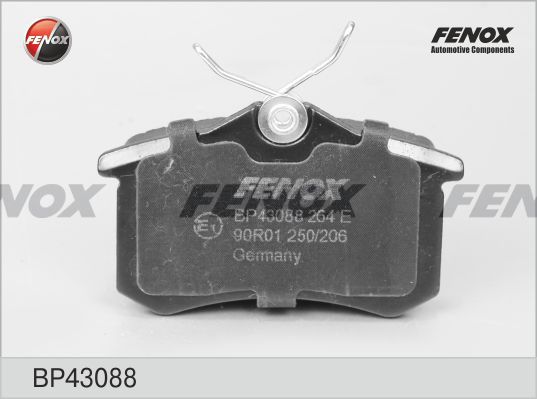FENOX stabdžių trinkelių rinkinys, diskinis stabdys BP43088