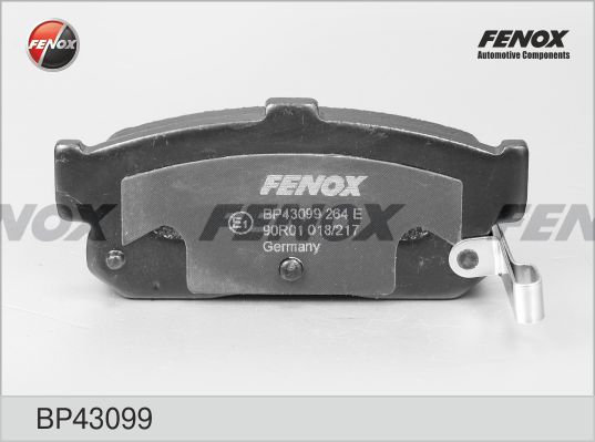 FENOX stabdžių trinkelių rinkinys, diskinis stabdys BP43099