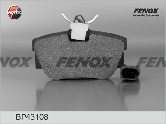 FENOX Комплект тормозных колодок, дисковый тормоз BP43108