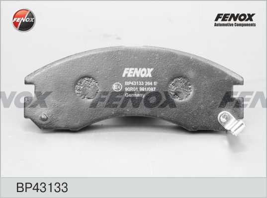 FENOX stabdžių trinkelių rinkinys, diskinis stabdys BP43133