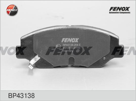 FENOX stabdžių trinkelių rinkinys, diskinis stabdys BP43138