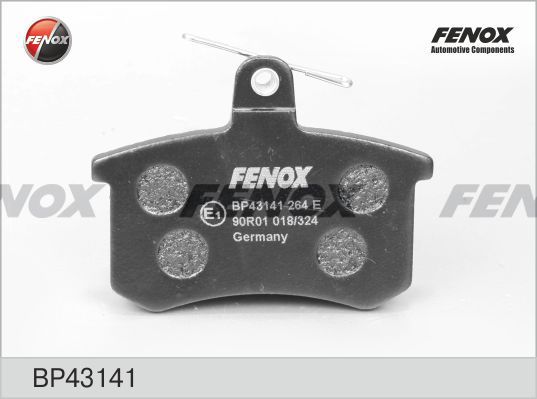 FENOX stabdžių trinkelių rinkinys, diskinis stabdys BP43141