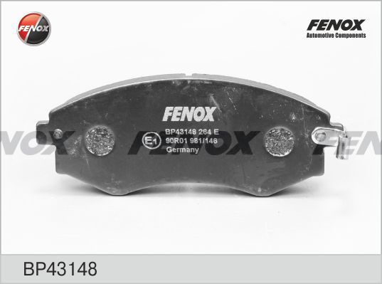 FENOX stabdžių trinkelių rinkinys, diskinis stabdys BP43148