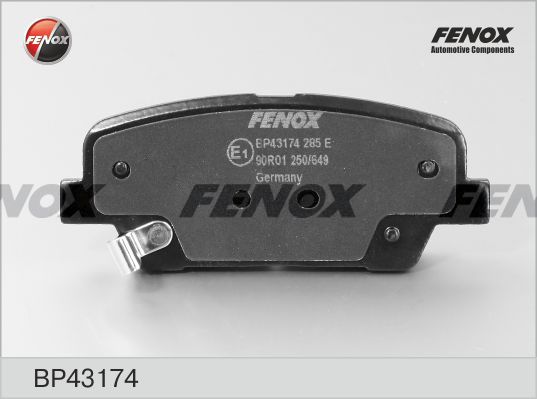 FENOX stabdžių trinkelių rinkinys, diskinis stabdys BP43174