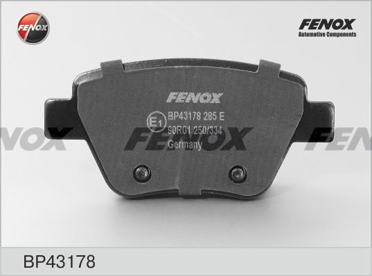 FENOX Комплект тормозных колодок, дисковый тормоз BP43178