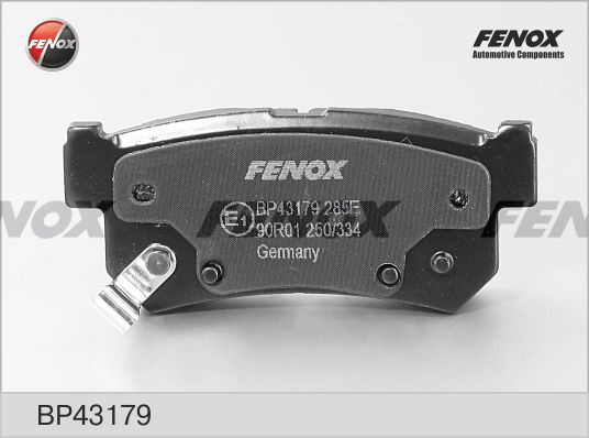 FENOX stabdžių trinkelių rinkinys, diskinis stabdys BP43179