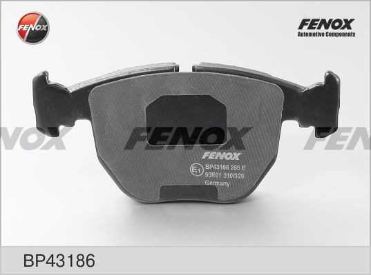 FENOX stabdžių trinkelių rinkinys, diskinis stabdys BP43186