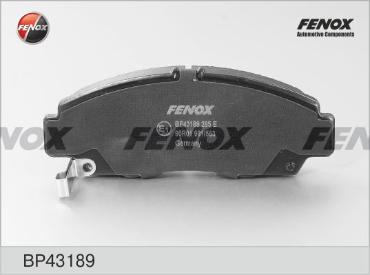 FENOX stabdžių trinkelių rinkinys, diskinis stabdys BP43189