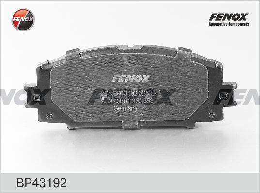 FENOX stabdžių trinkelių rinkinys, diskinis stabdys BP43192