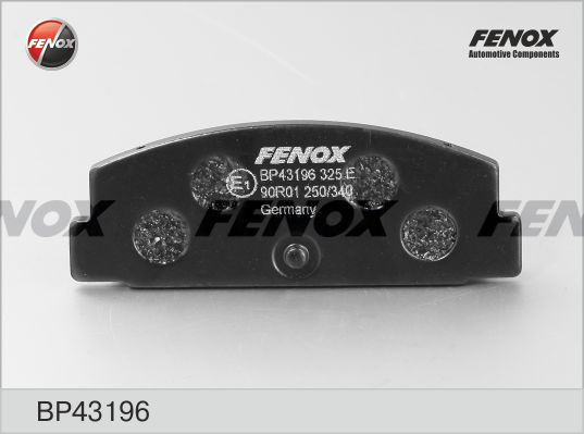 FENOX stabdžių trinkelių rinkinys, diskinis stabdys BP43196