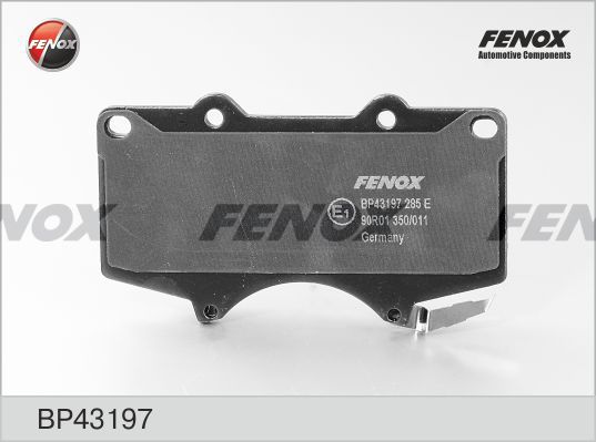FENOX stabdžių trinkelių rinkinys, diskinis stabdys BP43197
