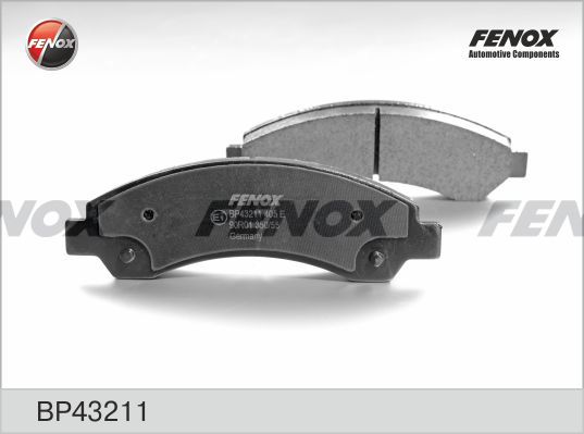 FENOX Комплект тормозных колодок, дисковый тормоз BP43211