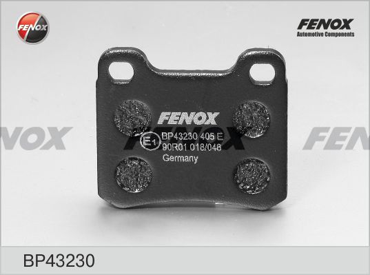 FENOX stabdžių trinkelių rinkinys, diskinis stabdys BP43230
