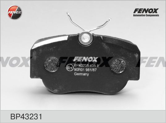 FENOX stabdžių trinkelių rinkinys, diskinis stabdys BP43231