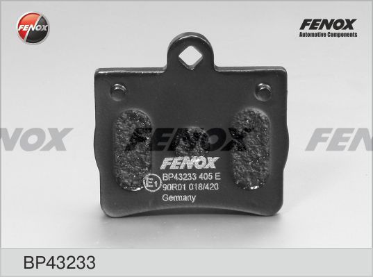 FENOX stabdžių trinkelių rinkinys, diskinis stabdys BP43233