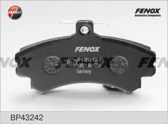FENOX stabdžių trinkelių rinkinys, diskinis stabdys BP43242