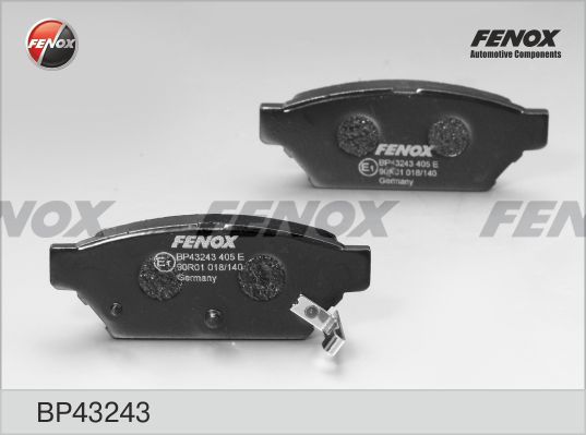 FENOX stabdžių trinkelių rinkinys, diskinis stabdys BP43243