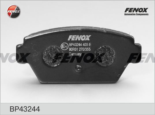 FENOX stabdžių trinkelių rinkinys, diskinis stabdys BP43244
