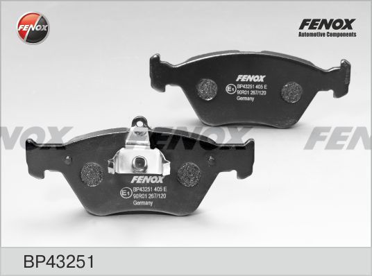 FENOX Комплект тормозных колодок, дисковый тормоз BP43251
