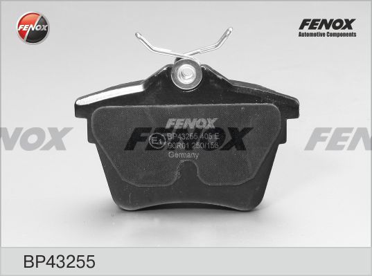 FENOX Комплект тормозных колодок, дисковый тормоз BP43255