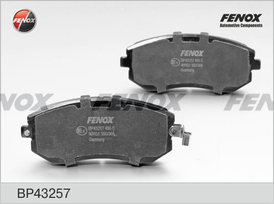 FENOX stabdžių trinkelių rinkinys, diskinis stabdys BP43257