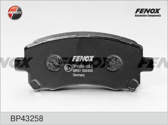FENOX stabdžių trinkelių rinkinys, diskinis stabdys BP43258