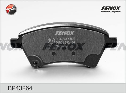 FENOX Комплект тормозных колодок, дисковый тормоз BP43264