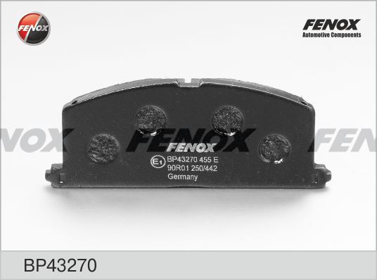 FENOX Комплект тормозных колодок, дисковый тормоз BP43270