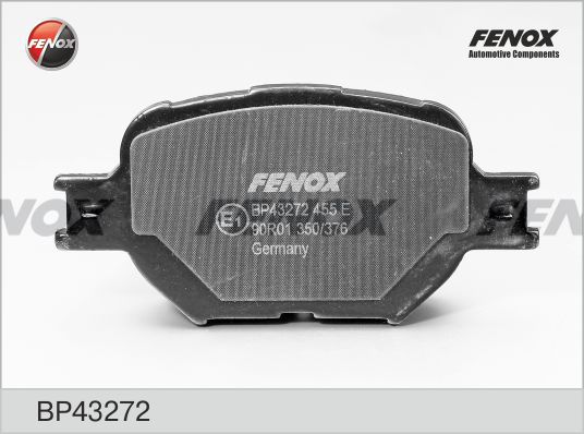 FENOX Комплект тормозных колодок, дисковый тормоз BP43272