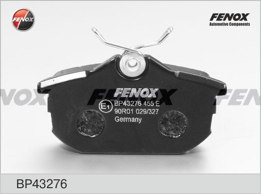 FENOX Комплект тормозных колодок, дисковый тормоз BP43276
